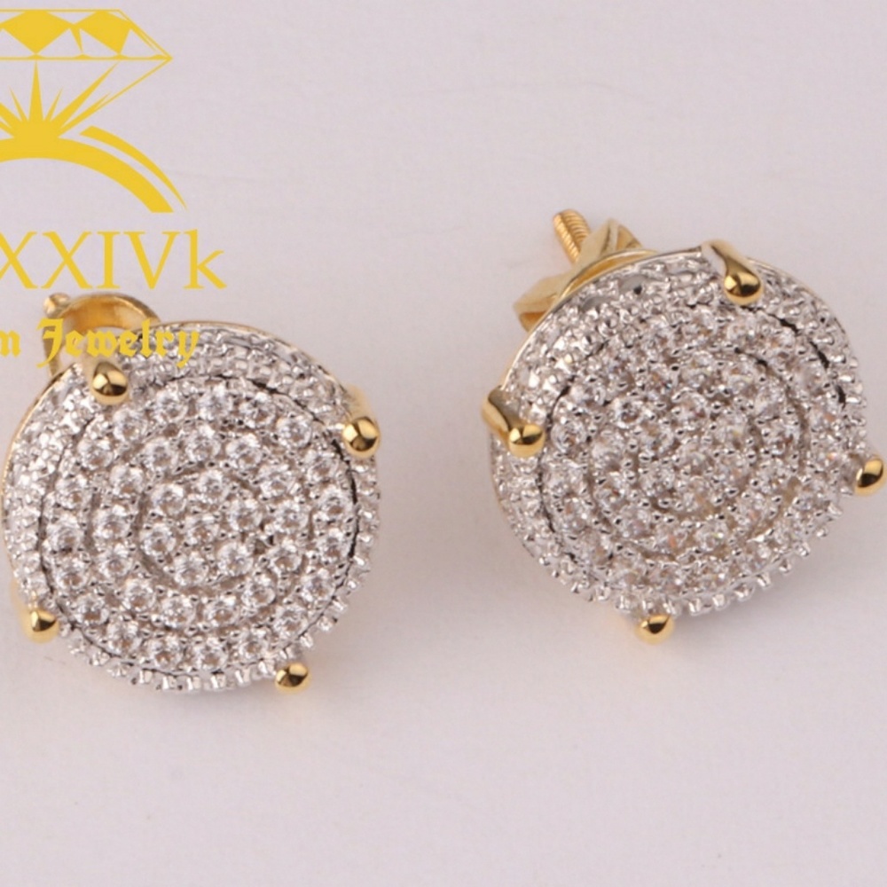 Iced Out Custom Studded Earrings